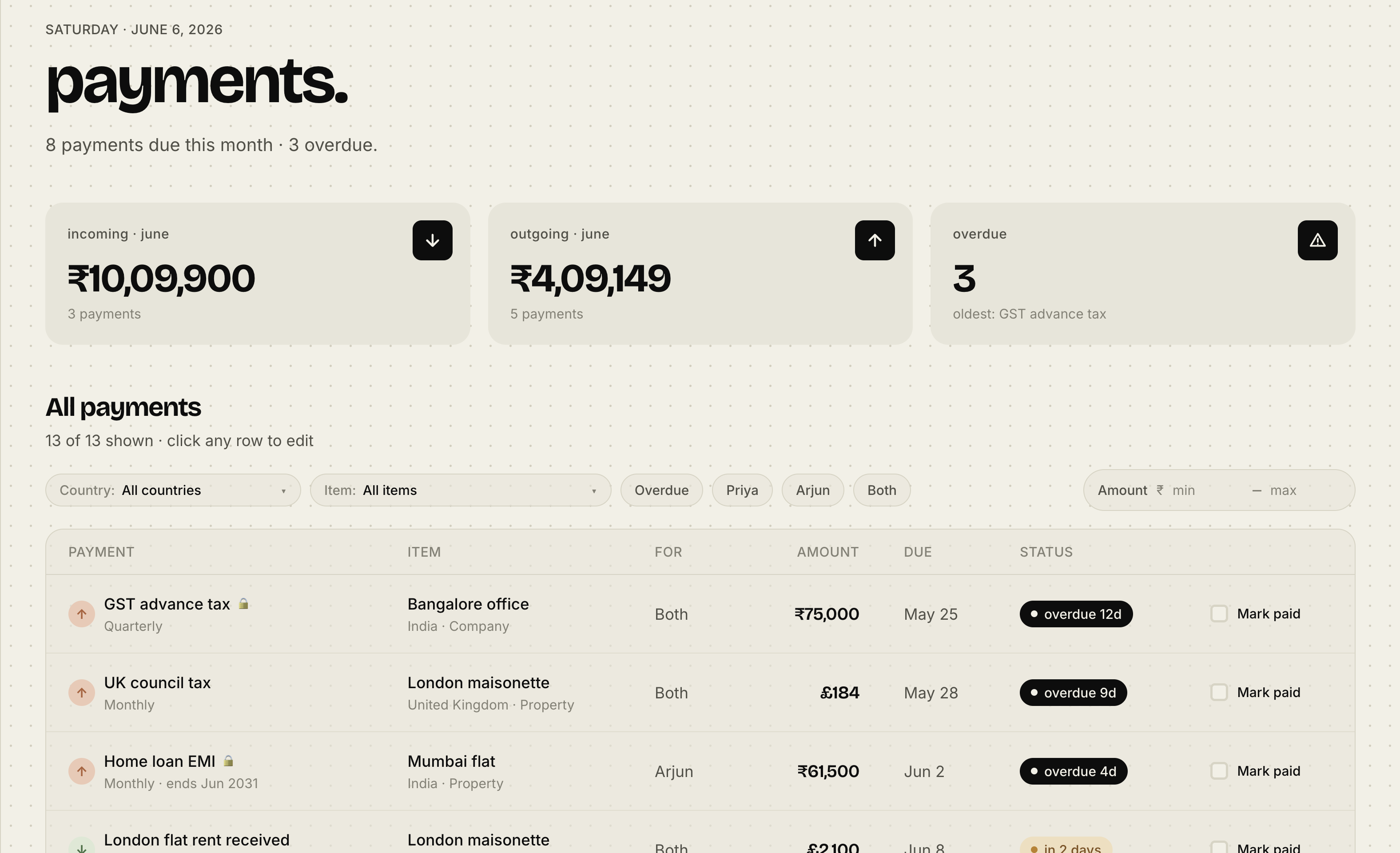 tally screenshot